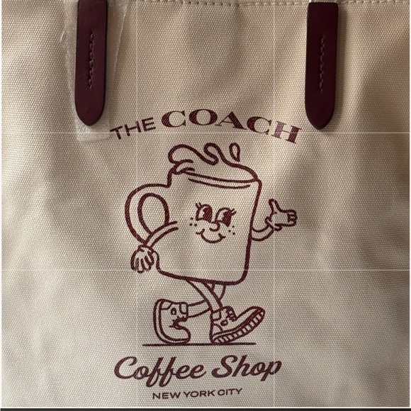 ☕️🍩☕️ THE COACH COFFEE SHOP TOTE ☕️🍩☕️ NWT ☕️🍩☕️ - Picture 7 of 16